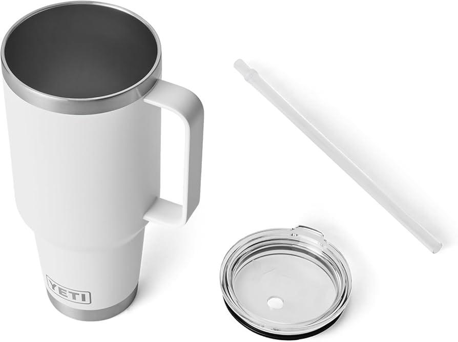 [未使用] YETI Rambler 42 oz Mug ホワイト 51l5UGO+agL._AC_UF894,